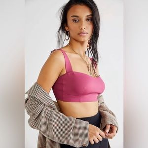 45. Free People Naomi Longline Bra in Dry Rose